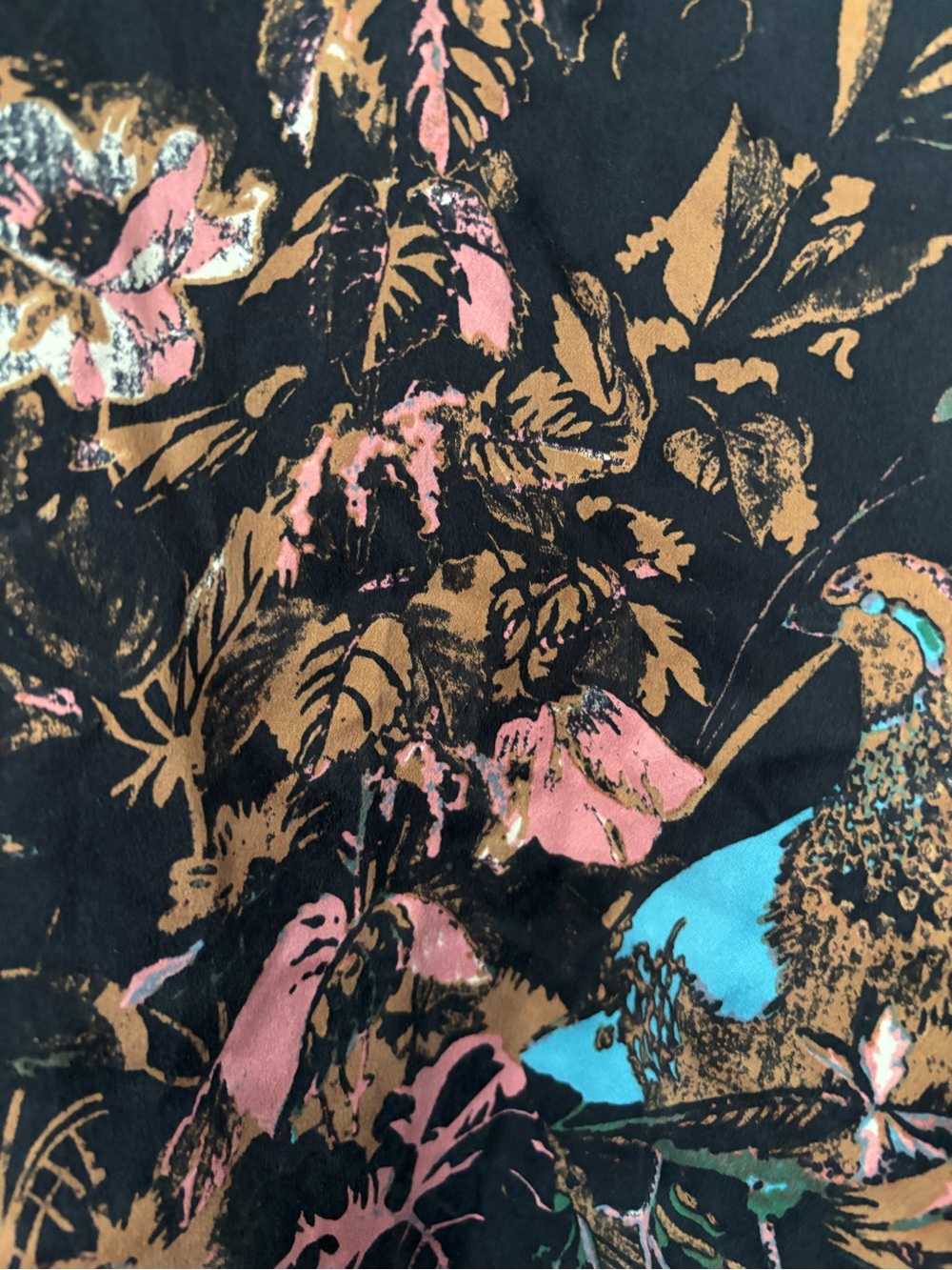 Wilfred Floral Tank Top in Black, Pink, Brown, Teal